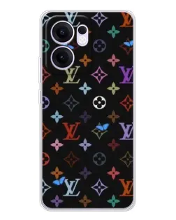 Чехол для OPPO Reno 13 FS 5G с картинкой «Цветная монограмма LV»