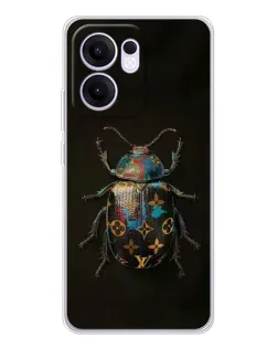 Чехол для OPPO Reno 13 FS 5G с картинкой «LV — мраморный принт»