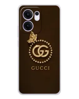 Чохол для OPPO Reno 13 FS 5G з картинкою «Gucci — золотий метелик»