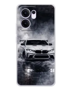 Чехол для OPPO Reno 13 FS 5G с картинкой «BMW сквозь туман» Чехол для OPPO Reno 13 FS 5G с картинкой «BMW сквозь туман»