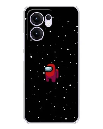 Чехол для OPPO Reno 13 FS 5G с картинкой «Красный Among Us» Чехол для OPPO Reno 13 FS 5G с картинкой «Красный Among Us»