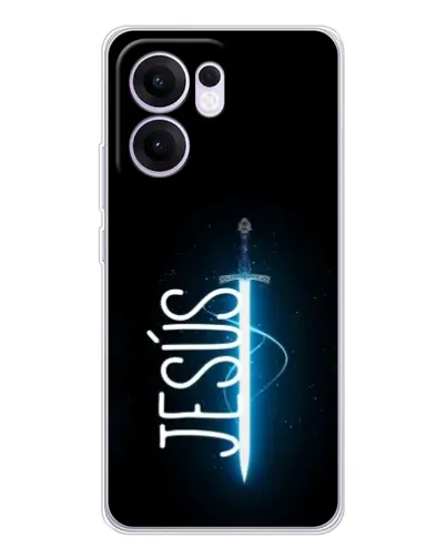 Чехол для OPPO Reno 13 FS 5G с картинкой «Меч Духа Jesus» Чехол для OPPO Reno 13 FS 5G с картинкой «Меч Духа Jesus»
