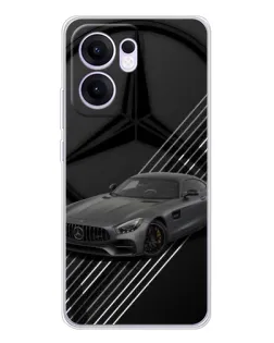 Чехол для OPPO Reno 13 FS 5G с картинкой «Mercedes AMG — графика»