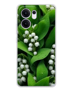 Чехол для OPPO Reno 13 FS 5G с картинкой «Ландыши в зелени» Чехол для OPPO Reno 13 FS 5G с картинкой «Ландыши в зелени»