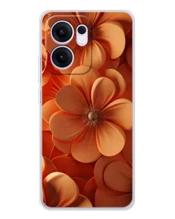 Чехол для OPPO Reno 13 FS 5G с картинкой «Оранжевый макро цветок» Чехол для OPPO Reno 13 FS 5G с картинкой «Оранжевый макро цветок»