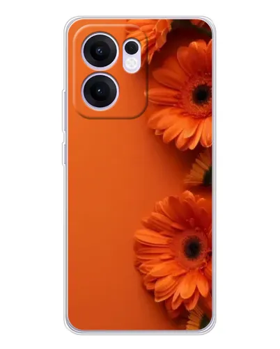 Чехол для OPPO Reno 13 FS 5G с картинкой «Оранжевые герберы» Чехол для OPPO Reno 13 FS 5G с картинкой «Оранжевые герберы»