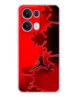 Чехол для OPPO Reno13 Pro с картинкой «Jordan Red Smoke»