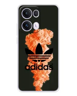 Чехол для OPPO Reno13 Pro с картинкой «Оранжевый дым Adidas» Чехол для OPPO Reno13 Pro с картинкой «Оранжевый дым Adidas»