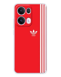 Чехол для OPPO Reno13 Pro с картинкой «Красный минимализм Adidas» Чехол для OPPO Reno13 Pro с картинкой «Красный минимализм Adidas»