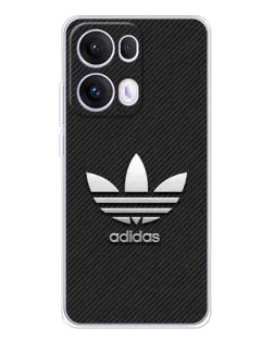 Чехол для OPPO Reno13 Pro с картинкой «Adidas Карбоновая текстура»