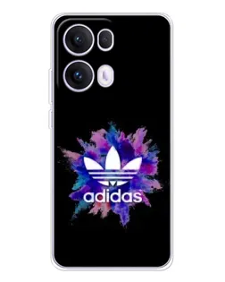 Чехол для OPPO Reno13 Pro с картинкой «Взрыв красок Adidas»