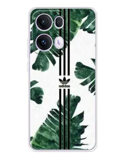 Чехол для OPPO Reno13 Pro с картинкой «Пальмовые листья адидас»