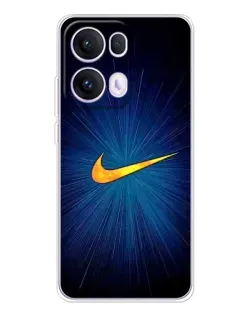 Чехол для OPPO Reno13 Pro с картинкой «Синий пульс Nike»