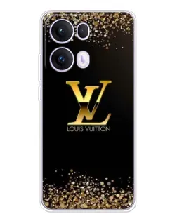 Чехол для OPPO Reno13 Pro с картинкой «LV — золотые искры»