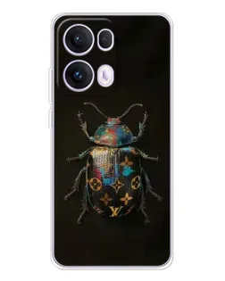 Чехол для OPPO Reno13 Pro с картинкой «LV — мраморный принт»