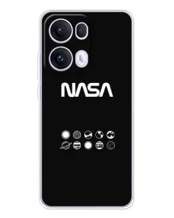 Чехол для OPPO Reno13 Pro с картинкой «NASA — технический принт» Чехол для OPPO Reno13 Pro с картинкой «NASA — технический принт»