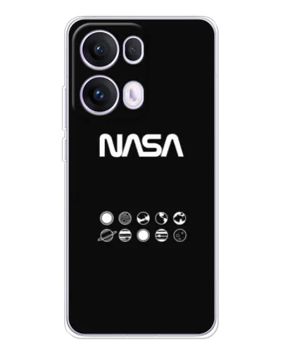 Чехол для OPPO Reno13 Pro с картинкой «NASA — технический принт» Чехол для OPPO Reno13 Pro с картинкой «NASA — технический принт»