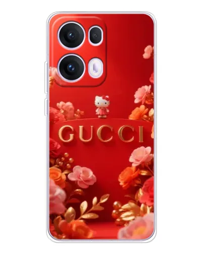 Чехол для OPPO Reno13 Pro с картинкой «Gucci — золотой сад»