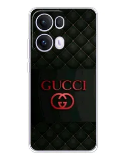 Чехол для OPPO Reno13 Pro с картинкой «Gucci — стеганый черный»