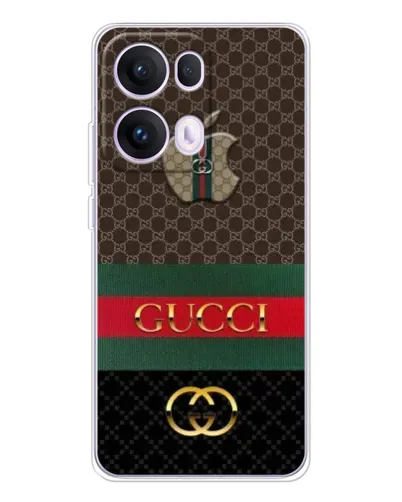 Чехол для OPPO Reno13 Pro с картинкой «Gucci — брендированный десерт»