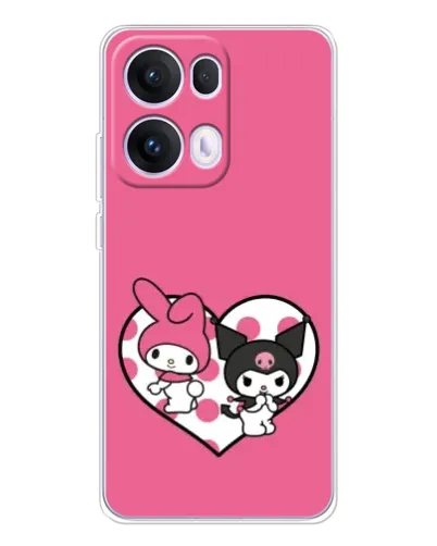 Чехол для OPPO Reno13 Pro с картинкой «Kuromi и My Melody» Чехол для OPPO Reno13 Pro с картинкой «Kuromi и My Melody»