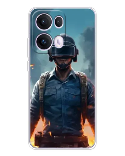 Чехол для OPPO Reno13 Pro с картинкой «PUBG — реалистичный герой» Чехол для OPPO Reno13 Pro с картинкой «PUBG — реалистичный герой»