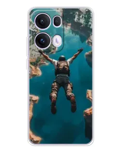 Чехол для OPPO Reno13 Pro с картинкой «PUBG — свободное падение»