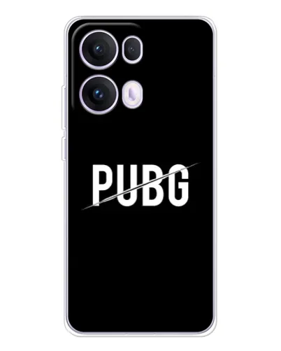 Чехол для OPPO Reno13 Pro с картинкой «PUBG — белый логотип» Чехол для OPPO Reno13 Pro с картинкой «PUBG — белый логотип»