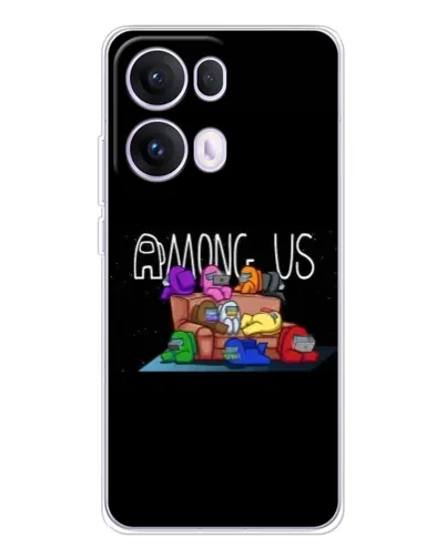 Чехол для OPPO Reno13 Pro с картинкой «Логотип Among Us» Чехол для OPPO Reno13 Pro с картинкой «Логотип Among Us»