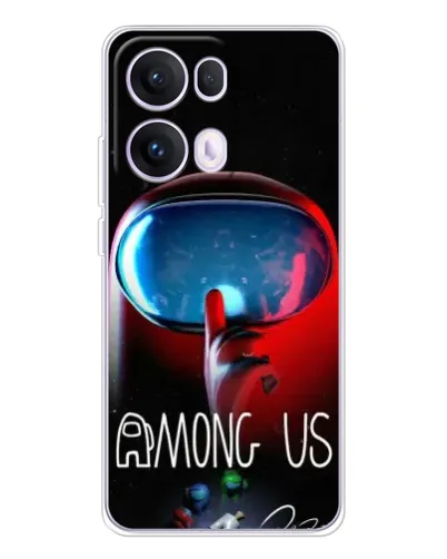 Чехол для OPPO Reno13 Pro с картинкой «Красный импостер — макро» Чехол для OPPO Reno13 Pro с картинкой «Красный импостер — макро»