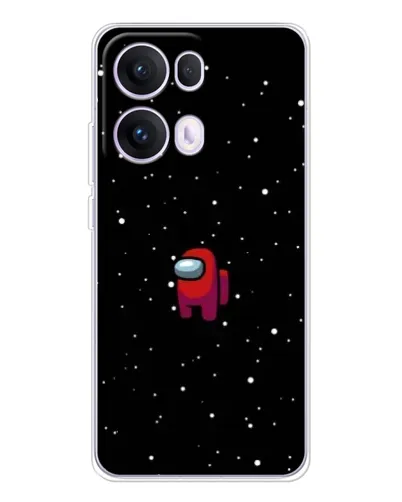 Чехол для OPPO Reno13 Pro с картинкой «Красный Among Us» Чехол для OPPO Reno13 Pro с картинкой «Красный Among Us»