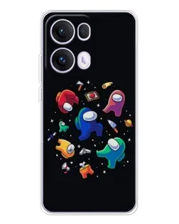 Чехол для OPPO Reno13 Pro с картинкой «Among Us космос» Чехол для OPPO Reno13 Pro с картинкой «Among Us космос»