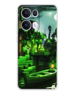 Чохол для OPPO Reno13 Pro з картинкою «Minecraft лісовий пейзаж»