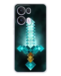 Чохол для OPPO Reno13 Pro з картинкою «Алмазний меч неон» Чохол для OPPO Reno13 Pro з картинкою «Алмазний меч неон»