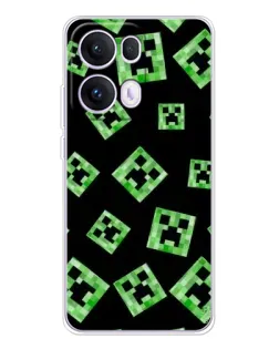 Чохол для OPPO Reno13 Pro з картинкою «Паттерн з кріперами» Чохол для OPPO Reno13 Pro з картинкою «Паттерн з кріперами»