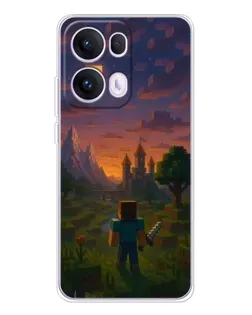 Чохол для OPPO Reno13 Pro з картинкою «Стів біля вежі» Чохол для OPPO Reno13 Pro з картинкою «Стів біля вежі»