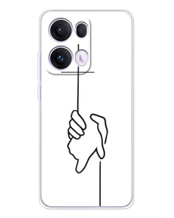 Чехол для OPPO Reno13 Pro с картинкой «Рука держит»