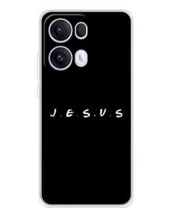Чехол для OPPO Reno13 Pro с картинкой «Точки веры J.E.S.U.S.»