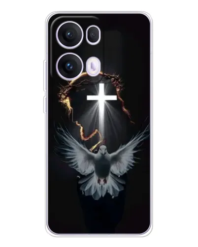 Чехол для OPPO Reno13 Pro с картинкой «Голубь и Свет»