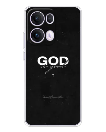 Чехол для OPPO Reno13 Pro с картинкой «GOD — Бог над всем»