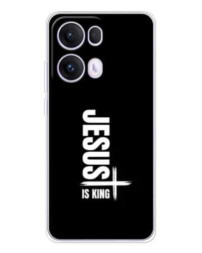Чехол для OPPO Reno13 Pro с картинкой «Вертикаль веры Jesus»