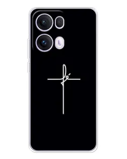 Чехол для OPPO Reno13 Pro с картинкой «Тонкий крест» Чехол для OPPO Reno13 Pro с картинкой «Тонкий крест»