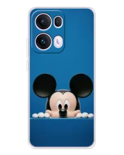 Чехол для OPPO Reno13 Pro с картинкой «Микки выглядывает»