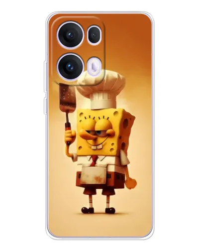 Чехол для OPPO Reno13 Pro с картинкой «Губка Боб повар» Чехол для OPPO Reno13 Pro с картинкой «Губка Боб повар»