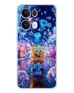 Чехол для OPPO Reno13 Pro с картинкой «Неоновый океан»