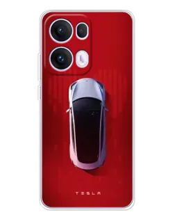 Чохол для OPPO Reno13 Pro з картинкою «Tesla Top View» Чохол для OPPO Reno13 Pro з картинкою «Tesla Top View»