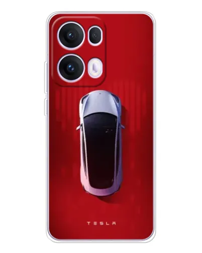 Чехол для OPPO Reno13 Pro с картинкой «Tesla Top View» Чехол для OPPO Reno13 Pro с картинкой «Tesla Top View»