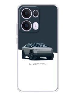 Чехол для OPPO Reno13 Pro с картинкой «Серебристый Cybertruck Tesla» Чехол для OPPO Reno13 Pro с картинкой «Серебристый Cybertruck Tesla»