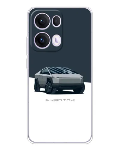Чехол для OPPO Reno13 Pro с картинкой «Серебристый Cybertruck Tesla» Чехол для OPPO Reno13 Pro с картинкой «Серебристый Cybertruck Tesla»