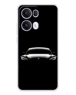 Чехол для OPPO Reno13 Pro с картинкой «Фары Tesla Night» Чехол для OPPO Reno13 Pro с картинкой «Фары Tesla Night»